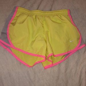 Nike Yellow Pink & Gray Shorts